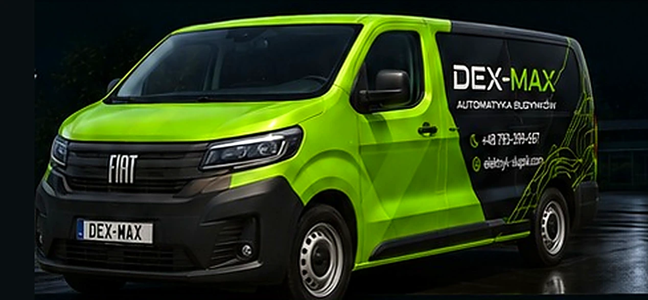 Bus serwisowy DEX-MAX — dojazd do klienta na terenie Pomorza
